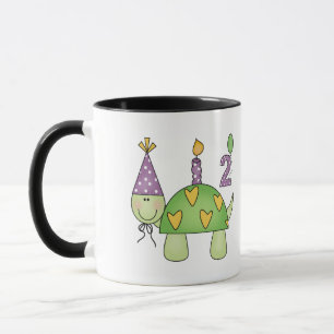 Tasse 2ème Tortue d'anniversaire