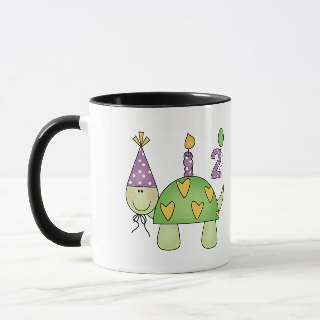 Tasse 2ème Tortue d'anniversaire (Gauche)