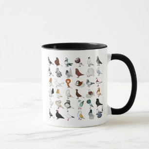 Tasse 36 races de pigeon