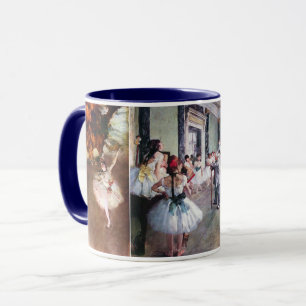 Tasse 3 Ballerines de Ballet différentes par Edgar Degas