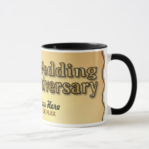 Tasse 50e anniversaire - Or - Personnaliser