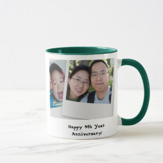 Tasse 5ème anniversaire heureux d'année !