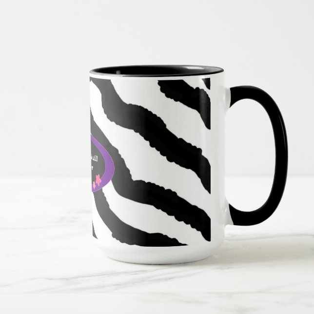 Tasse 60e anniversaire Zebra Fur Imprimer (Droite)