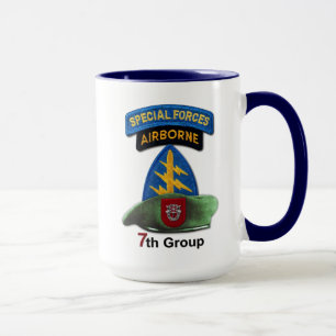 Tasse 7e Groupe des forces spéciales Berets verts Vis SF