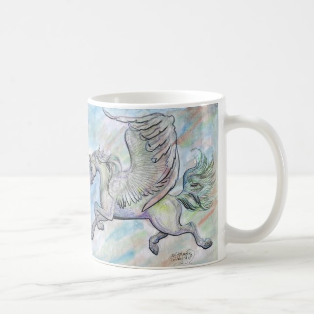 Tasse à ailes volante de licorne (Droite)