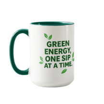 Tasse à base de plante d'énergie verte