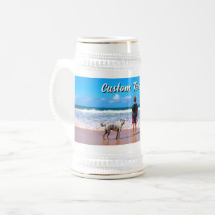Tasse à bière avec photo de votre animal familier
