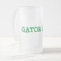 Tasse à bière en verre givré Gator Love