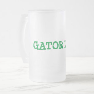 Tasse à bière en verre givré Gator Love
