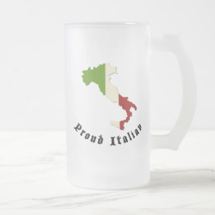 Tasse à bière italienne fière givré