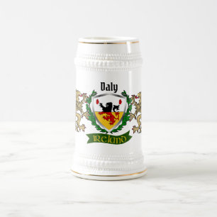 Tasse à bière personnalisée Bouclier Irlandais Dal