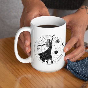 Tasse à bord noir 15oz Libra Dancing Girl