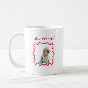 Tasse à cadre ondulé Coquette avec photo personnal