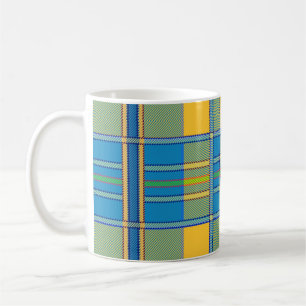tasse à café à carreaux tartan écossais