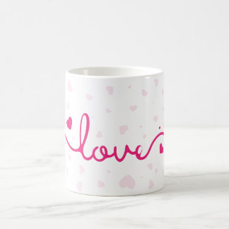 Tasse à café à motif de cœur "Amour"