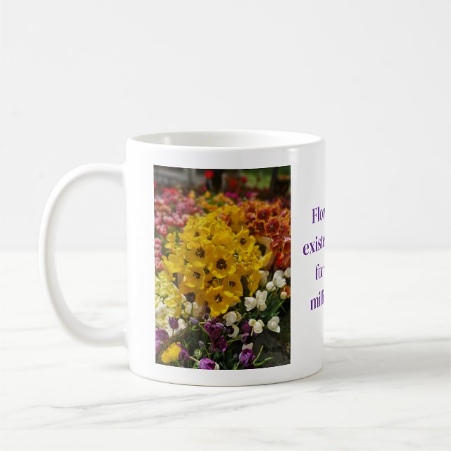 Tasse à café à motif de fleurs (Gauche)