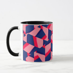 Tasse à café à motif géométrique abstrait moderne