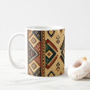 Tasse à café à motif géométrique tribal Boho   Rus