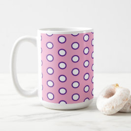 Tasse à café à pois minimalistes