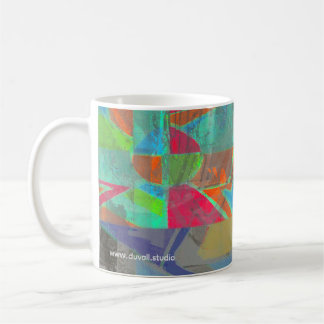 tasse à café abstraite de récupération