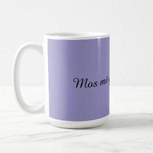 Tasse à café albanaise drôle « Mos më fol pa pi ka