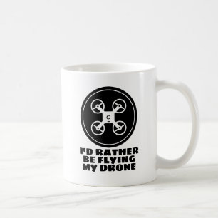 Tasse à café amusante pour un pilote de drone