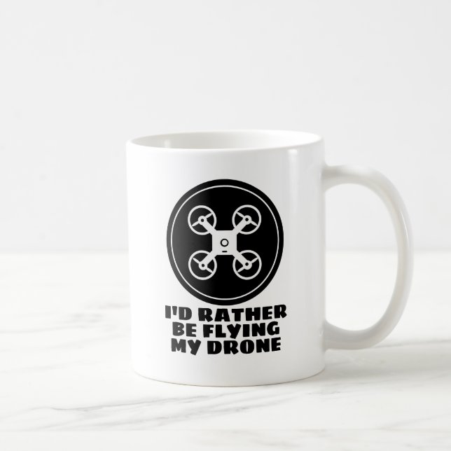 Tasse à café amusante pour un pilote de drone (Droite)