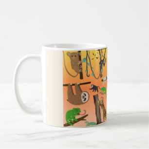 Tasse à café Animaux Mignons de la Jungle Paress
