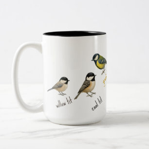 Tasse à café aquarelle Oiseaux de jardin - Mug Ois
