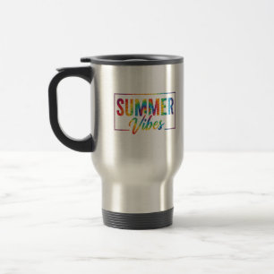 Tasse à café arc-en-ciel Tie-Dye Vibes D'ÉTÉ Gras