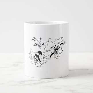 Tasse à café artistique à motif floral charmant