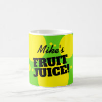 Tasse à café au jus de fruit drôle avec nom person