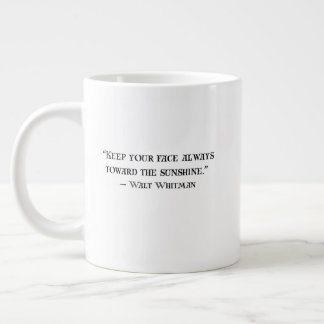 Tasse à café avec citation positive de Walt Whitma
