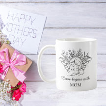 Tasse à café avec citation pour la fête des mères