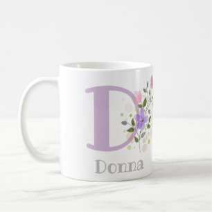 Tasse à café avec décoration florale