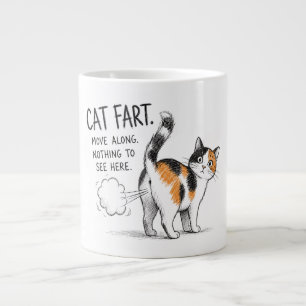 Tasse à café avec dessin humoristique de pet de ch