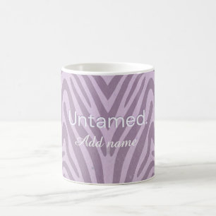 Tasse à café avec impression de zèbre indompté