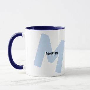 Tasse à café avec initiale et nom monogrammés mode