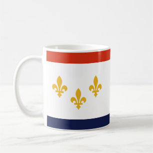 Tasse à café avec le drapeau de La Nouvelle-Orléan