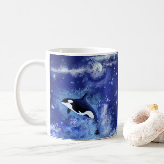 Tasse à café avec orques (Avec donut)