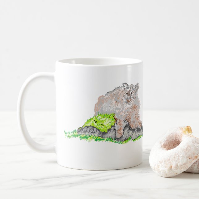 Tasse à café : ayant soif (Avec donut)