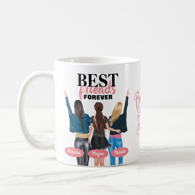Tasse à café BFF Meilleures Amies Pour Toujours (Gauche)