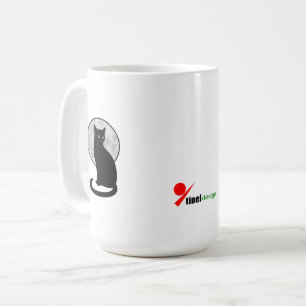 Tasse à café Black Cat & Moon Silhouette - Mystiqu
