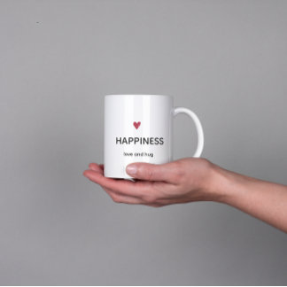 Tasse à café Bonheur Minimaliste
