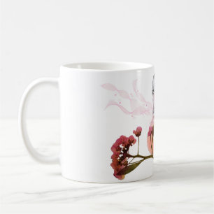 Tasse à café Bouteille de Parfum Rose & Fleurs Est