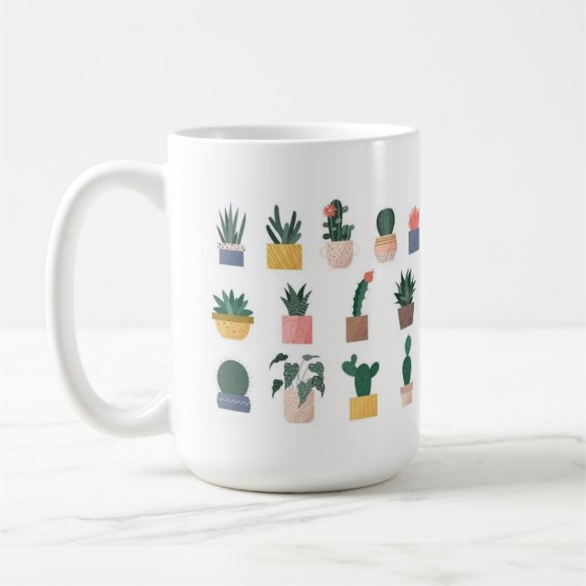 Tasse à café Cactus 15oz (Gauche)