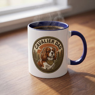 Tasse à café Cavalier Papa Cadeau de chien King