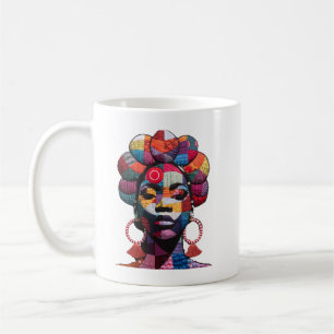 Tasse à café célébrant l'art des quiltieres