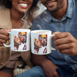 Tasse à café célébrant l'art du quilting
