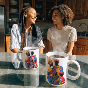 Tasse à café Célébration de l'art des quiltieres f